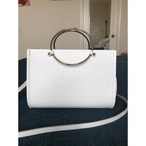 Future Glory Co. Rockwell mini bag in white leather ring detail